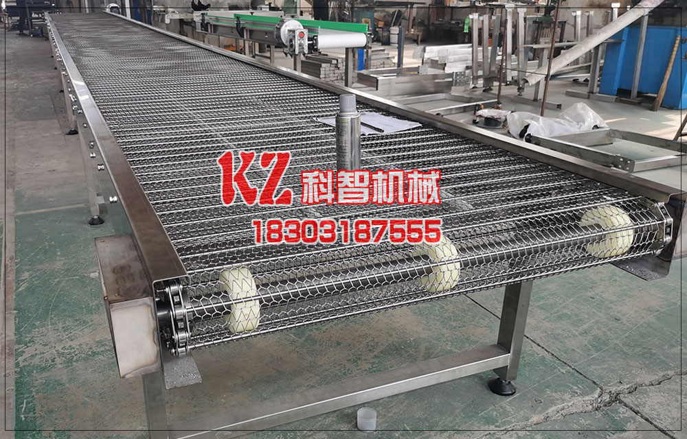 丸子生產線轉彎網鏈輸送機保養檢查